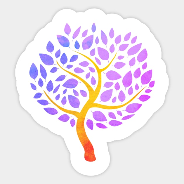 Purple Tree Of Life Sticker by lolosenese